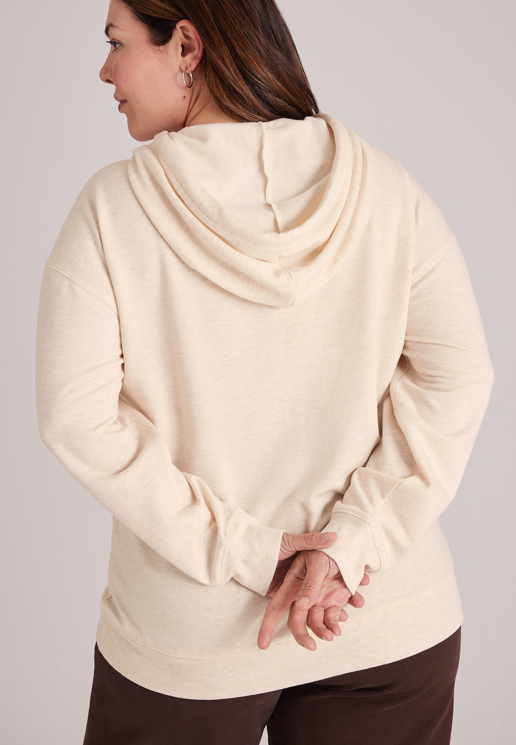Plus Size Homeward Chenille Snowflake Hoodie, C2445, large