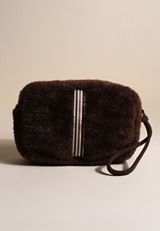 Charlie Faux Fur Wristlet Pouch, C115, small
