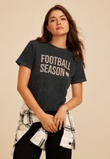 Football Season Standard Fit Graphic Tee, C106, small