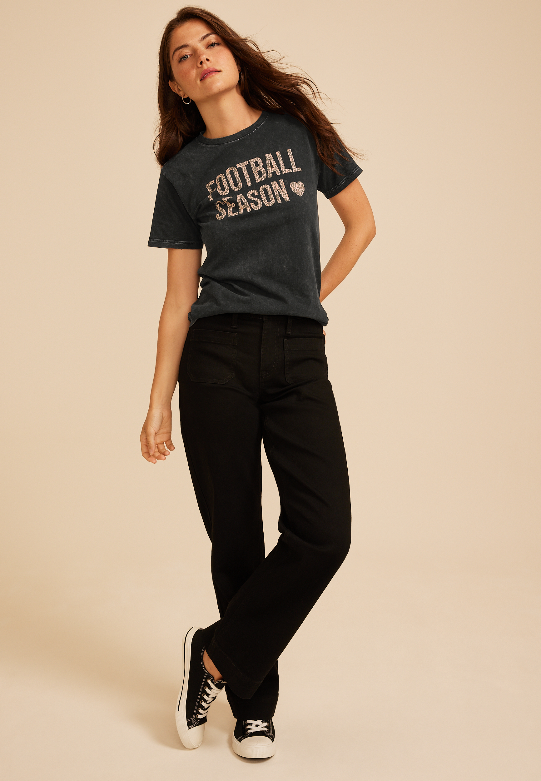 Football Season Standard Fit Graphic Tee, C106, large
