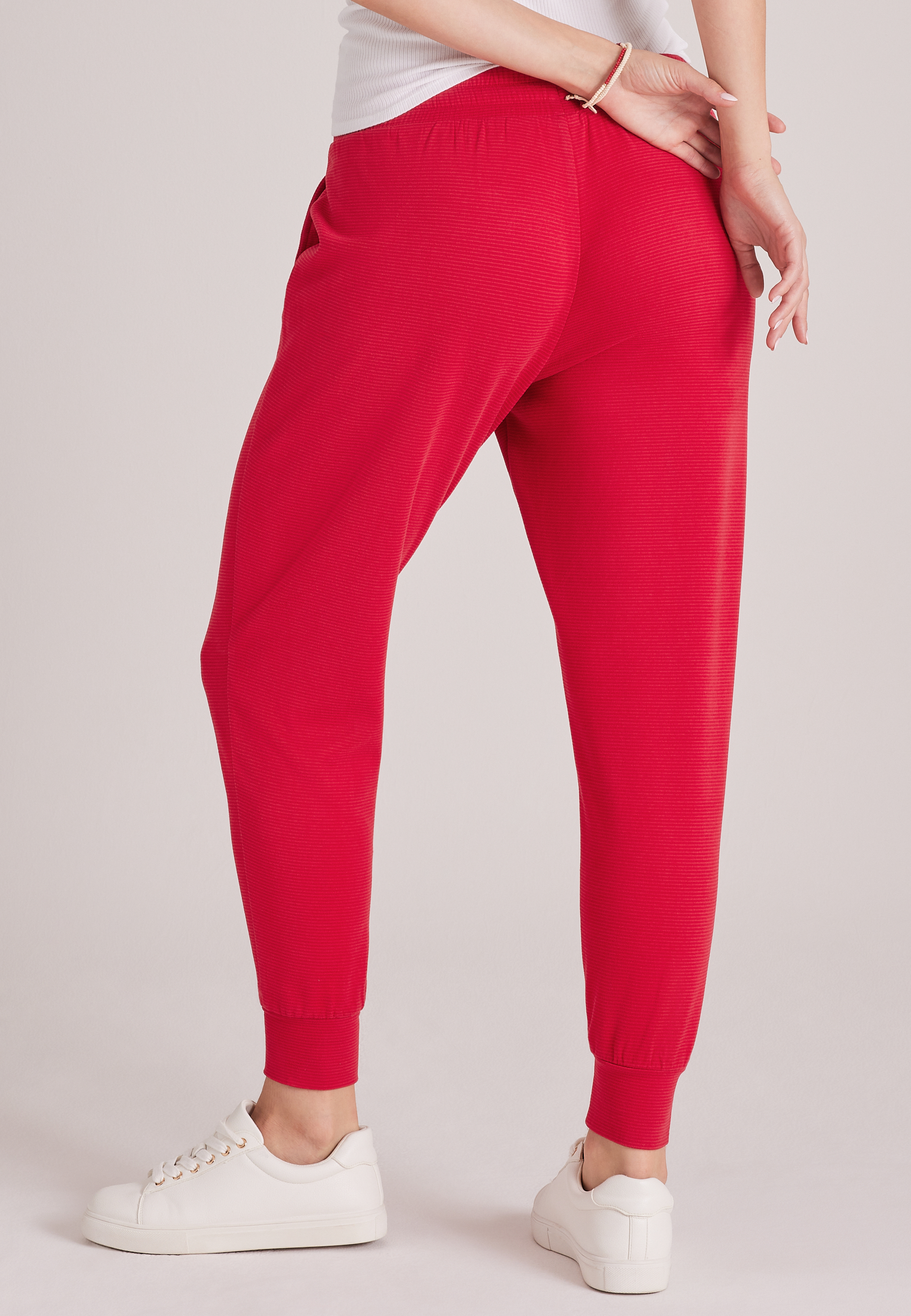 High Rise Striped Dream Fleece Jogger, C5679, large