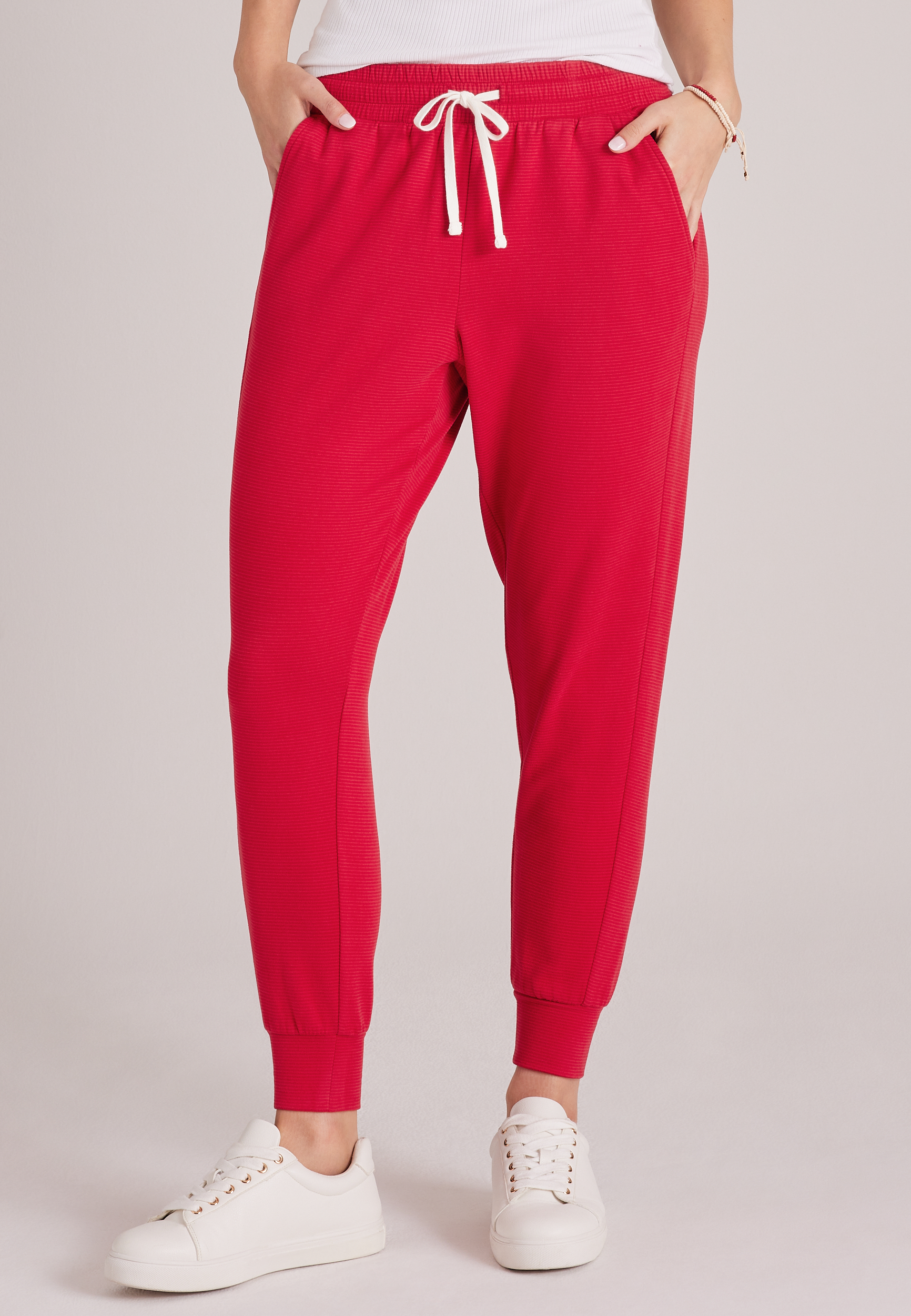 High Rise Striped Dream Fleece Jogger, C5679, large