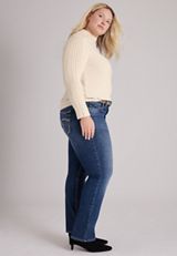 Plus Size 24/7 Cable Mix Mock Neck Top, C183, small