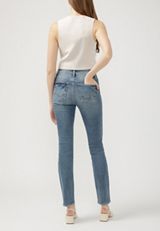 Silver Jeans Co.&reg; Avery Curvy High Rise Ripped Straight Jean, C3337, small