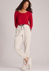 High Rise Merry Plaid Jogger, C3348, small