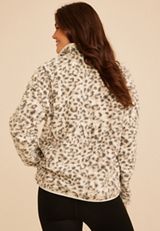 Animal Sherpa Quarter Zip Pullover, C5296, small