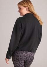 Scuba Knit Cinch Hem Bomber Jacket, C106, small