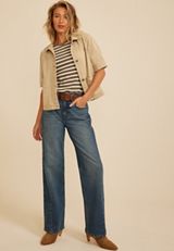Twill Short Sleeve Jacket, C454, small