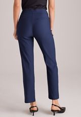 Bengaline Button Tab High Rise Straight Pant, C9679, small