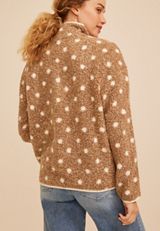 Sherpa Dot Quarter Zip Pullover, C5899, small