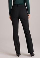 High Rise Rhinestone Bengaline Bootcut Pant, C106, small