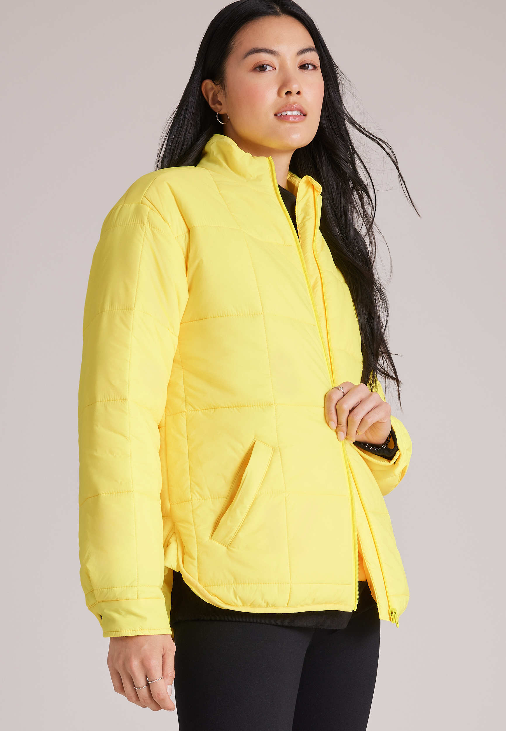 Packable Quilted Puffer Jacket, C3504, large