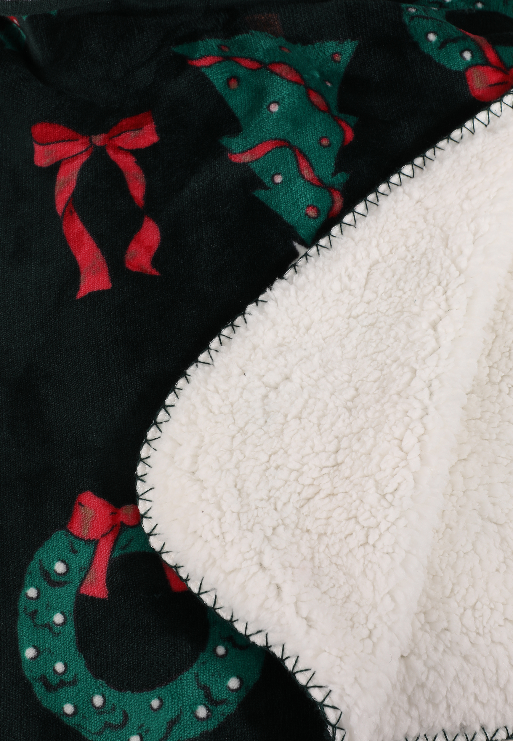 Holiday Icon Sherpa Blanket, C7346, large