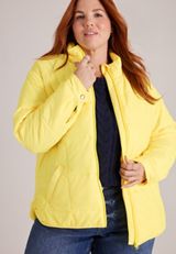 Plus Size Packable Quilted Puffer Jacket, C3504, small