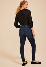 m jeans by maurices™ High Rise Super Dark Rhinestone Pocket Jeggings, C258, small