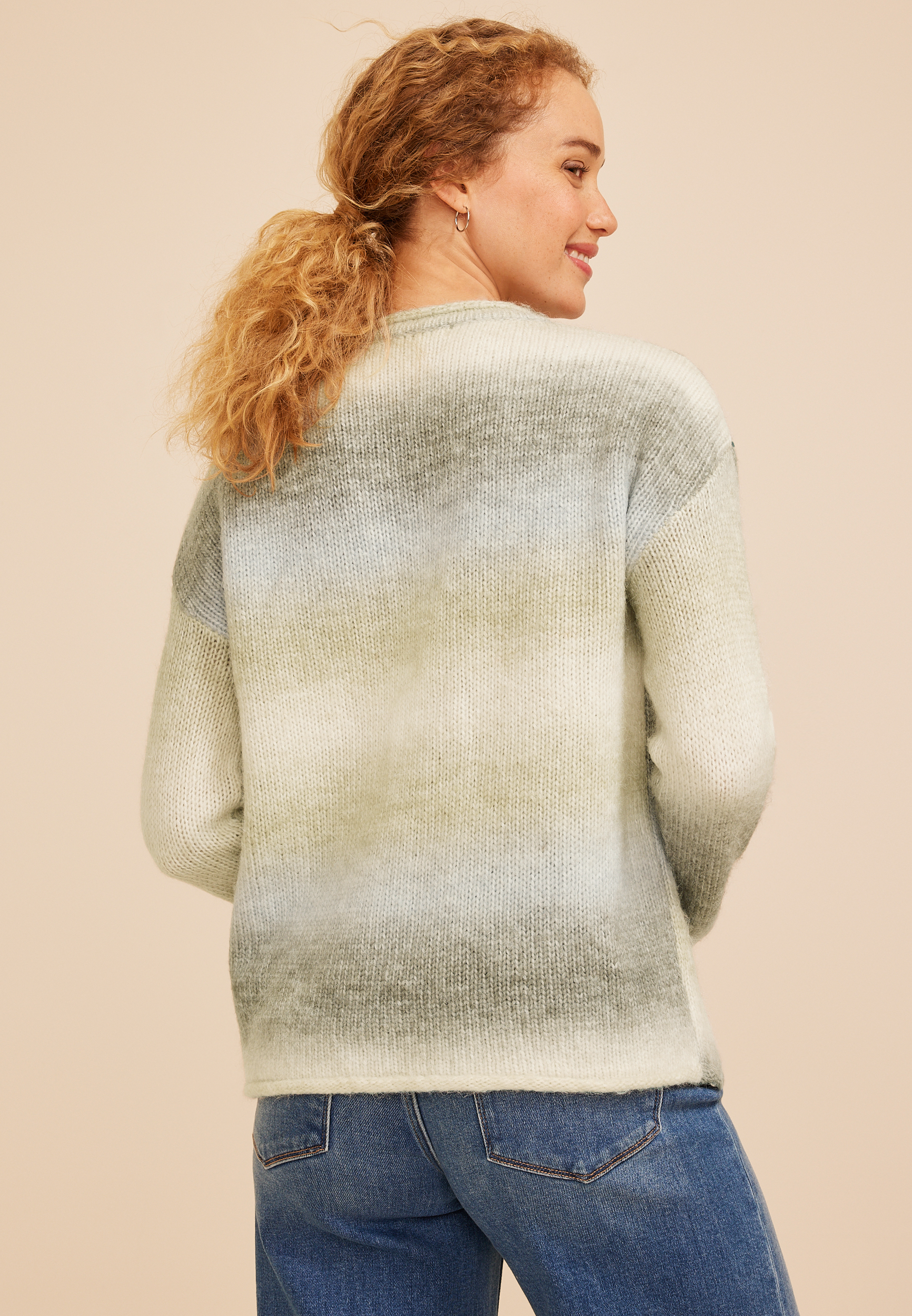 Spacedye Ombre Stripe Sweater, C1774, large