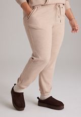 Plus Size High Rise Whipstitch Pocket Trim Joggers, C2445, small