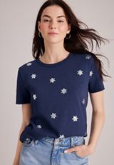 24/7 Dawson Snowflake Crew Neck Tee, C54, small