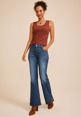 m jeans by maurices™ Cool Comfort High Rise Pork Chop Pocket Relaxed Flare Jeans, C258, small