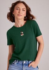 Holiday Duck Embroidered Graphic Tee, C7147, small