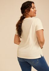 Plus Size Floral Butterfly Classic Fit Graphic Tee, C2789, small