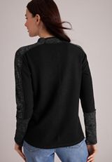 24/7 Sweater Mix Mock Neck Top, C106, small