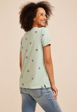 24/7 Dawson Candy Cane Embroidered Crew Neck Tee, C1774, small