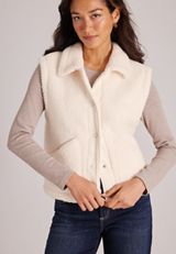 Sherpa Snap Front Vest, C8232, small