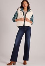Sherpa Snap Front Vest, C8232, small