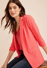 Versa 3/4 Sleeve Open Front Blazer, C2011, small