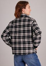 Plaid Puffer Jacket, C1756, small