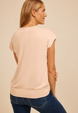 24/7 Short Sleeve Banded Hem Tee, C183, small