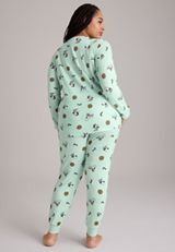 Plus Size Snoopy Holiday Hacci Pajama Set, C5208, small