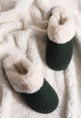 Waffle Knit Slippers, C7147, small