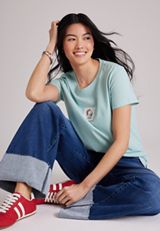 Peanuts Holiday Postage Stamp Classic Fit Graphic Tee, C5784, small