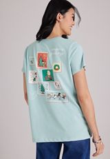 Peanuts Holiday Postage Stamp Classic Fit Graphic Tee, C5784, small