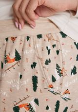 Plus Size Winter Lodge Hacci Jogger Pajama Pants, C4813, small