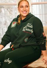 Plus Size Feelin' Grinchy Hoodie, C7147, small