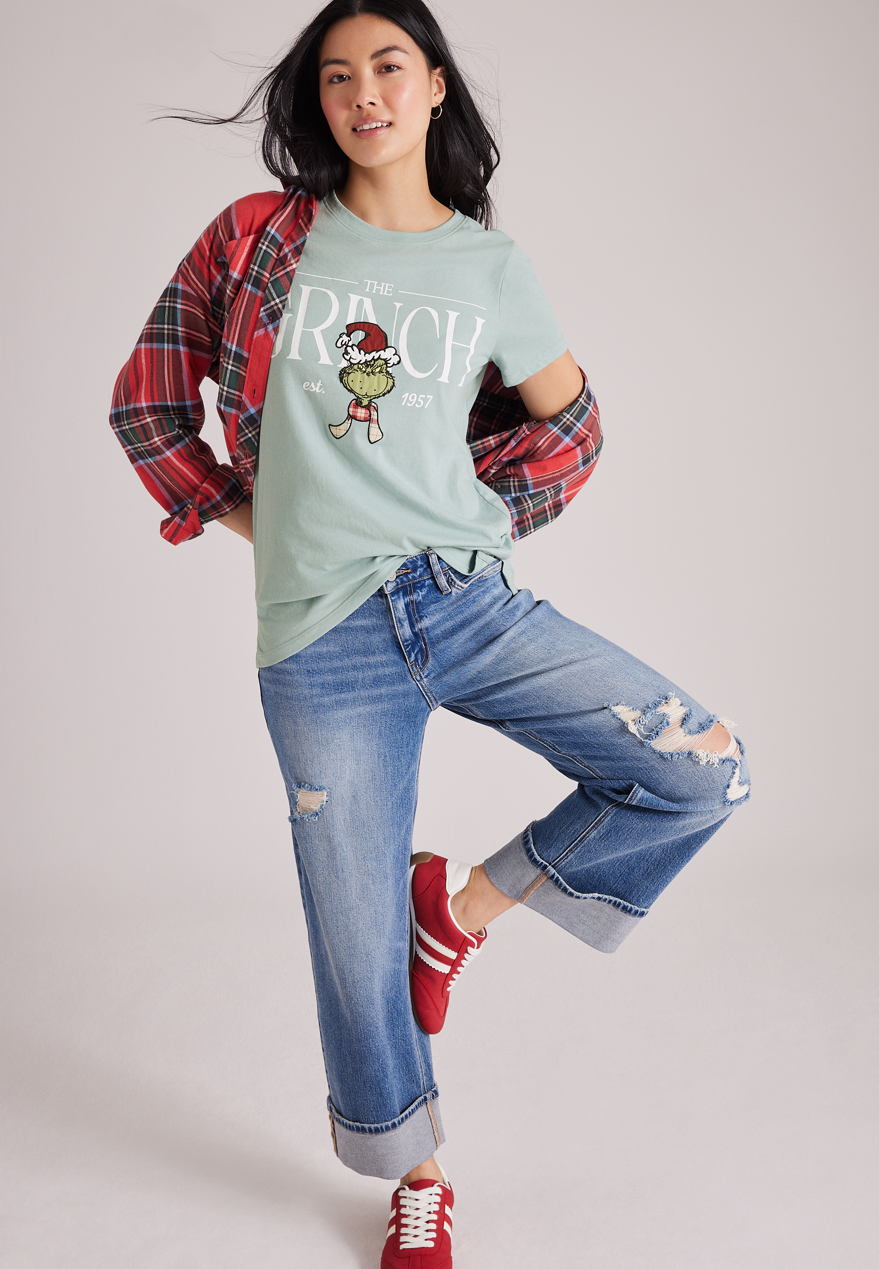 The Grinch Holiday Classic Fit Graphic Tee, C6232, large