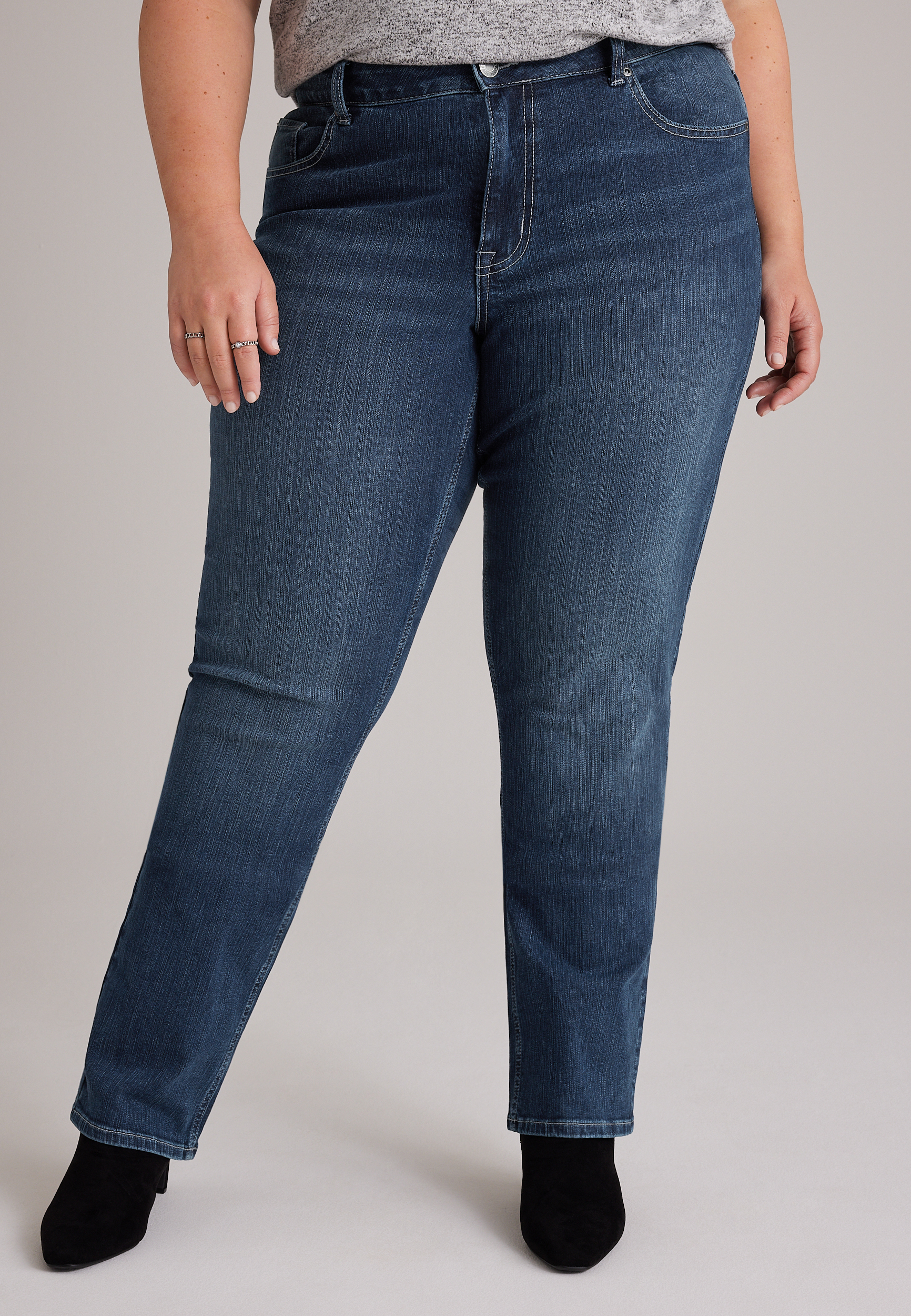 Plus Size m jeans by maurices™ Classic High Rise Curvy Straight Jeans, C258, large