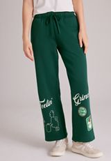 High Rise Feelin' Grinchy Wide Leg Pants, C7147, small