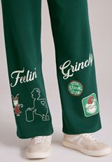 High Rise Feelin' Grinchy Wide Leg Pants, C7147, small