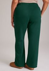 Plus Size High Rise Feelin' Grinchy Wide Leg Pants, C7147, small