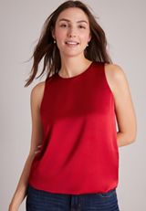 Bubble Hem Tank Top, C5006, small