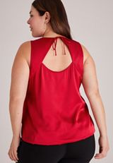 Plus Size Bubble Hem Tank Top, C5006, small