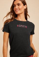 Spicy Classic Fit Graphic Tee, C106, small