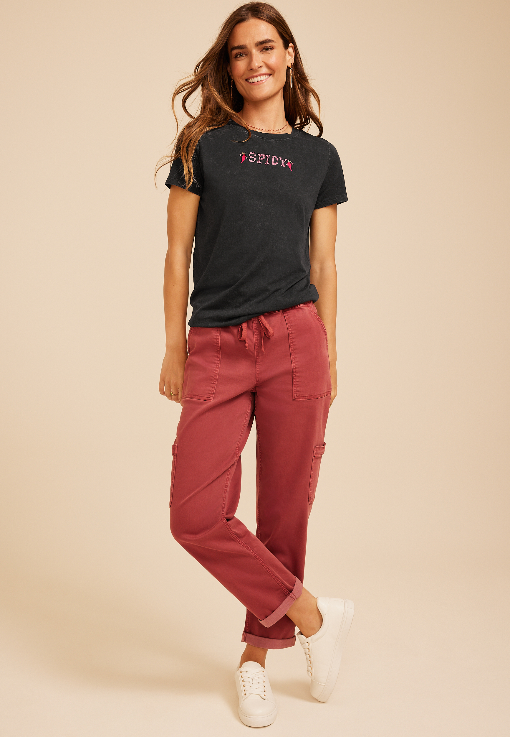 Spicy Classic Fit Graphic Tee, C106, large