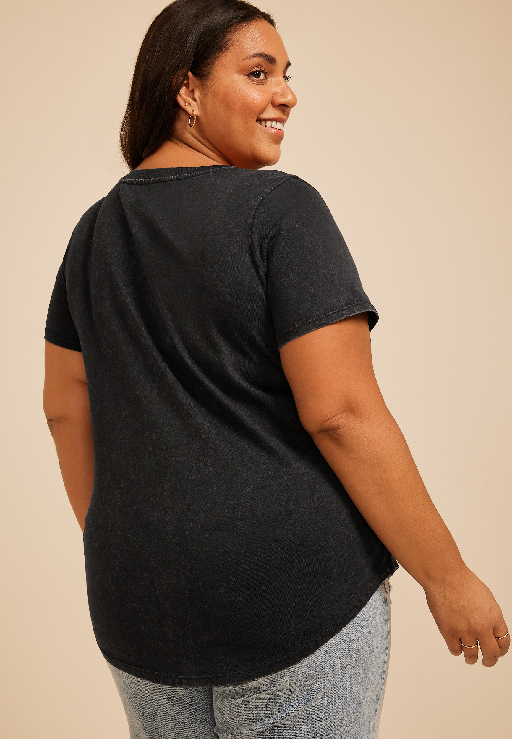 Plus Size Spicy Classic Fit Graphic Tee, C106, large