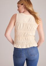 Band Of The Free Lace Trim Smocked Tank Top, C9015, small