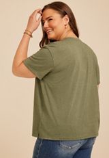 Plus Size Happiest When Dilly Dallying Vintage Fit Graphic Tee, C4153, small